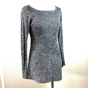 White House Black Market Silver Sparkle Pullover S